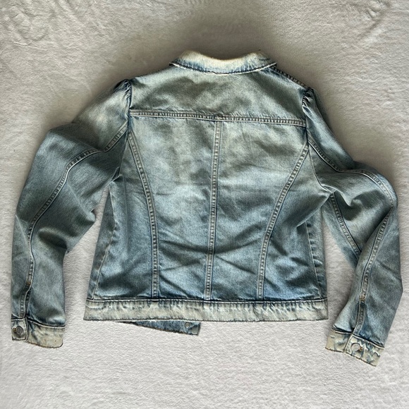 La Vie Rebecca Taylor Classic Denim Jacket in Chantal Size Large - Picture 4 of 10